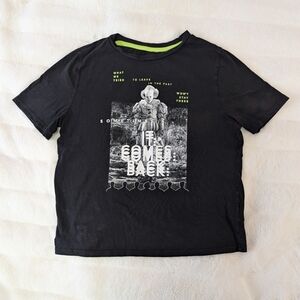 H&M IT Horror Movie Graphic Black T-Shirt, Size XS